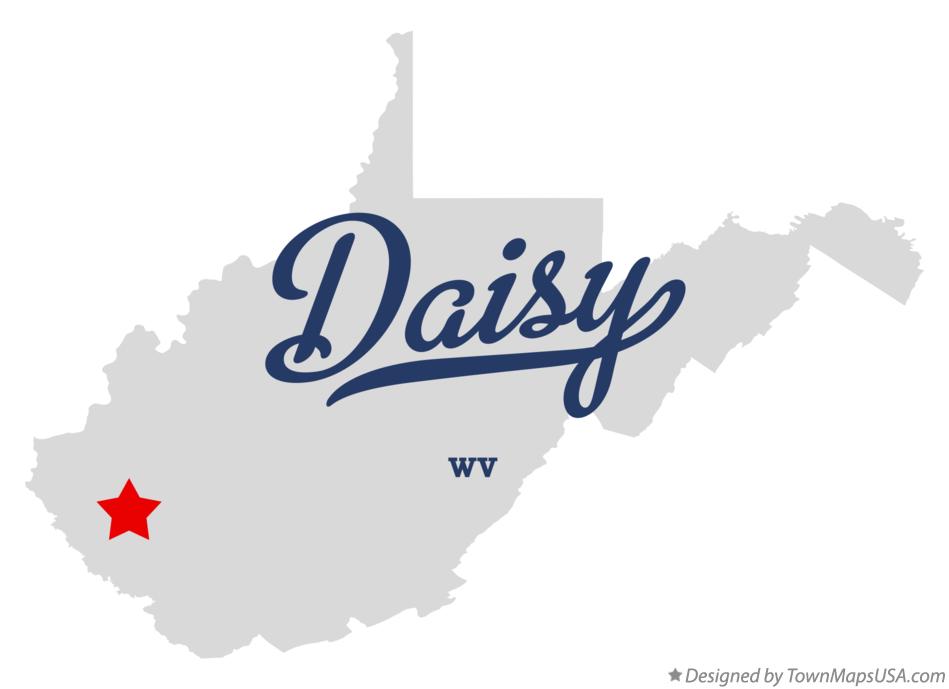 Map of Daisy West Virginia WV