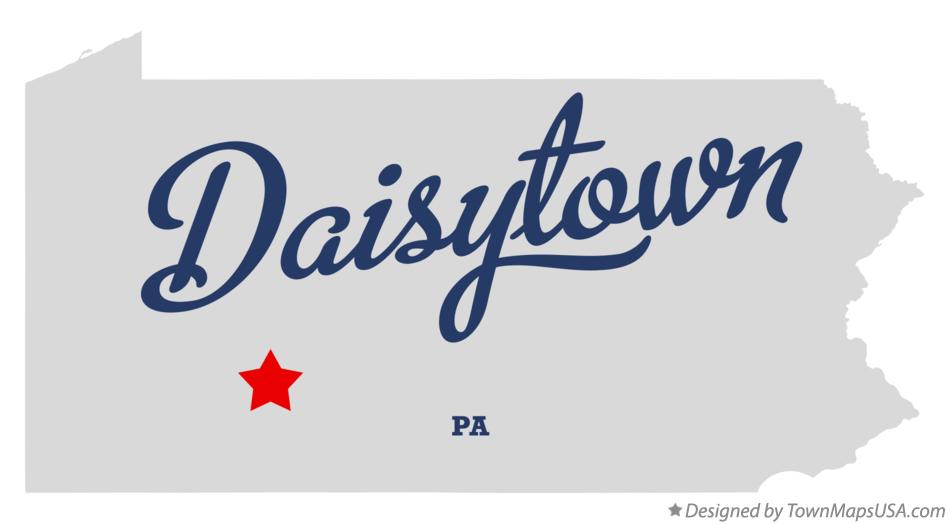 Map of Daisytown Pennsylvania PA