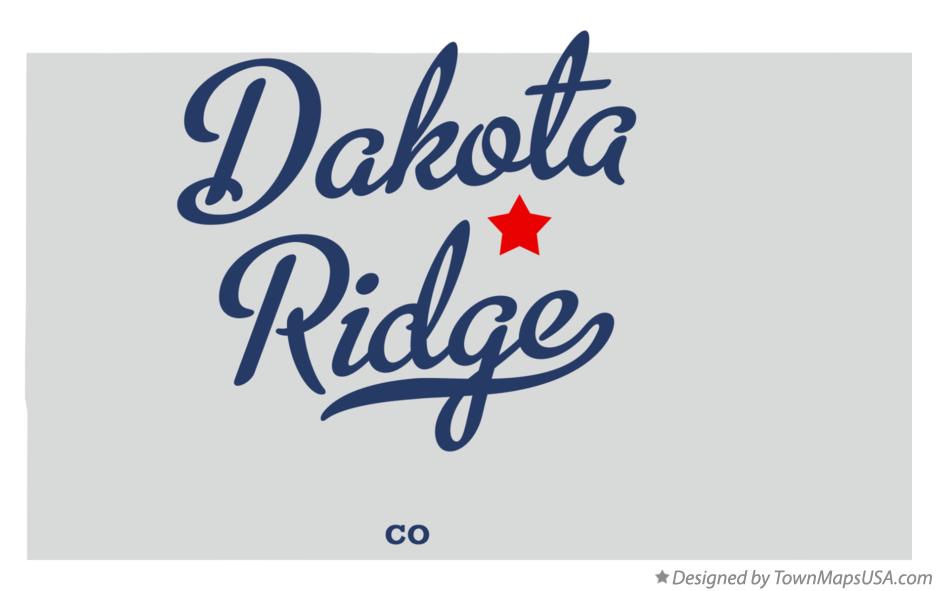 Map of Dakota Ridge Colorado CO