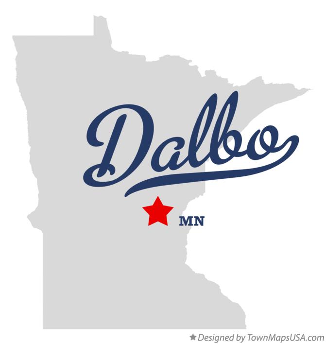 Map of Dalbo Minnesota MN