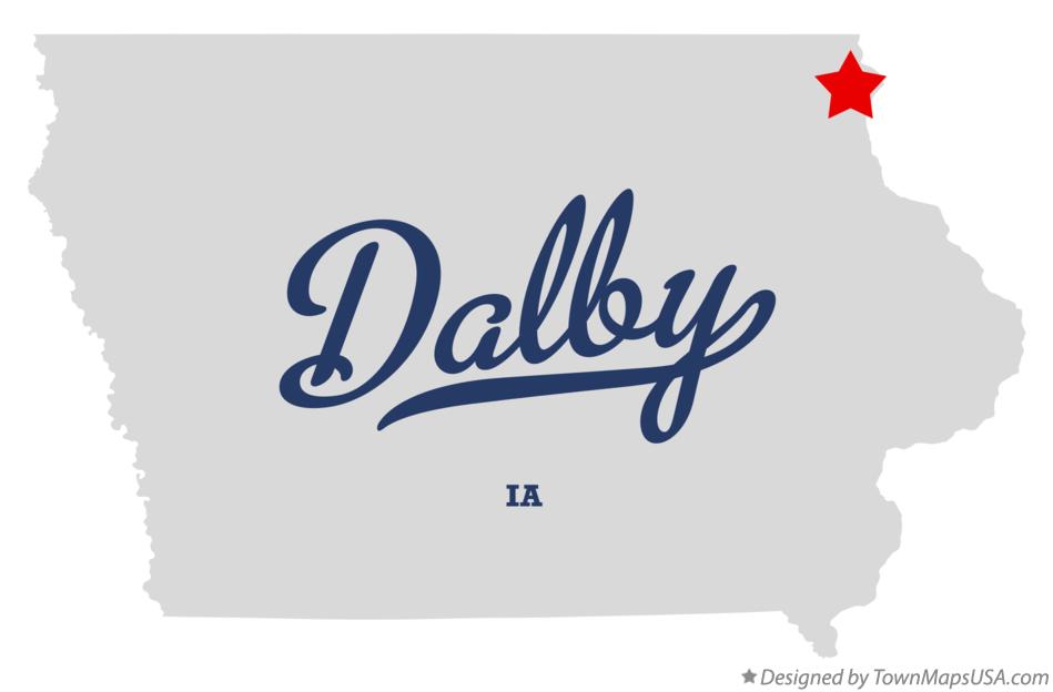 Map of Dalby Iowa IA