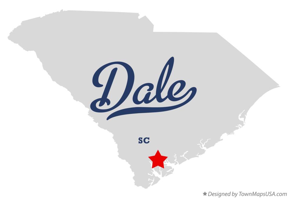 Map of Dale South Carolina SC