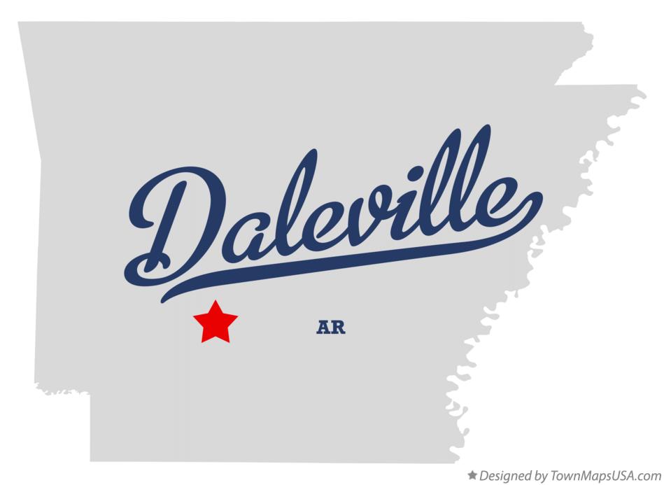 Map of Daleville Arkansas AR