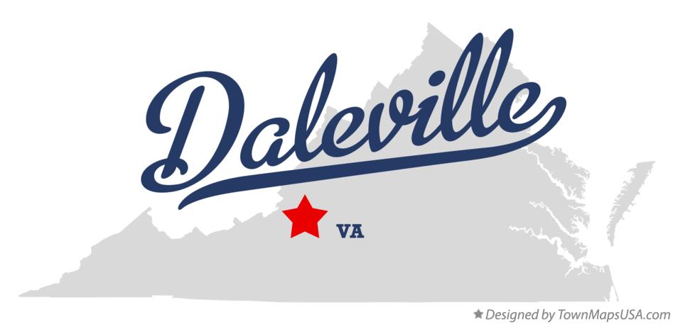 Map of Daleville Virginia VA