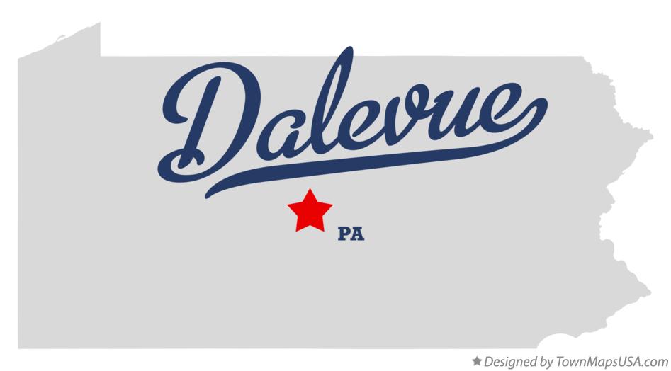 Map of Dalevue Pennsylvania PA