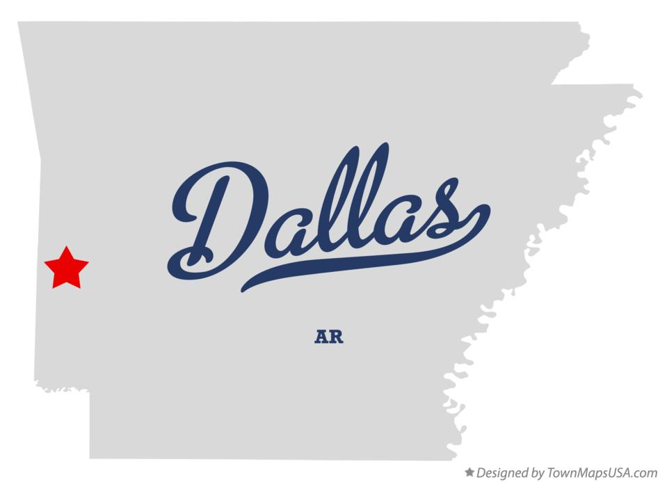 Map of Dallas Arkansas AR