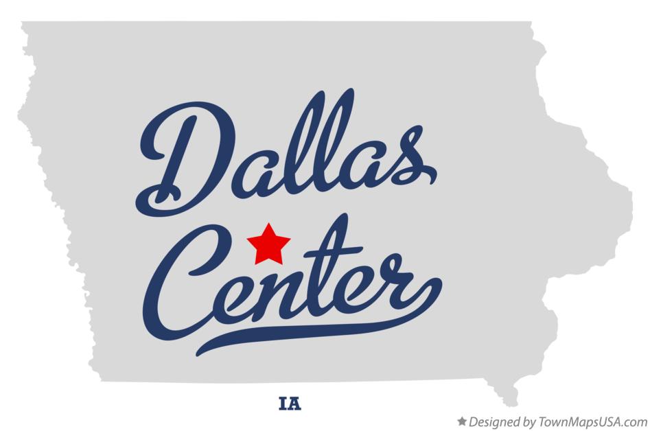 Map of Dallas Center Iowa IA