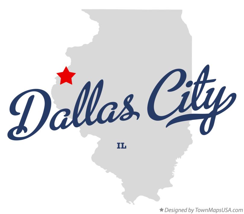 Map of Dallas City Illinois IL