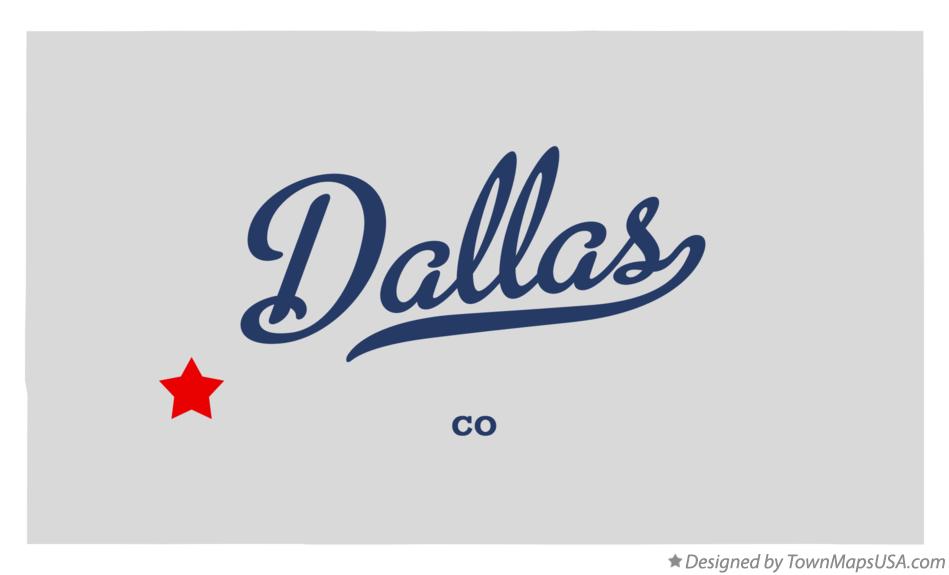 Map of Dallas Colorado CO
