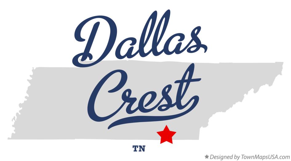 Map of Dallas Crest Tennessee TN