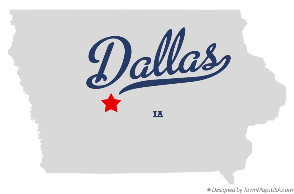 Map of Dallas Iowa IA