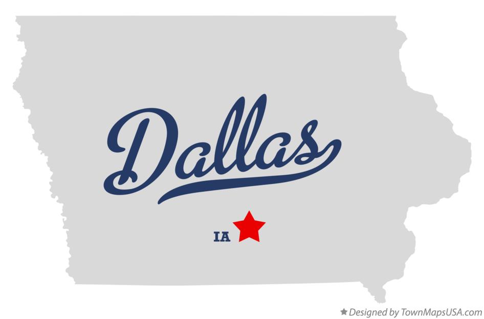 Map of Dallas Iowa IA