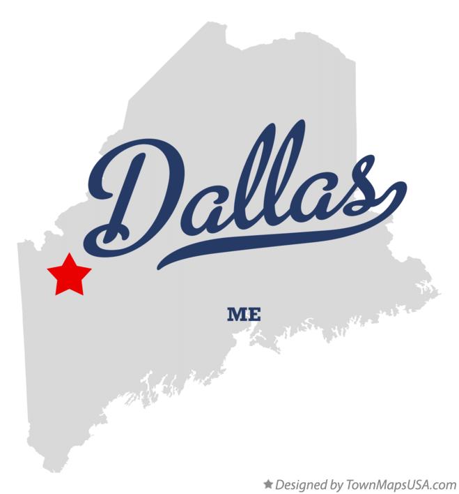 Map of Dallas Maine ME