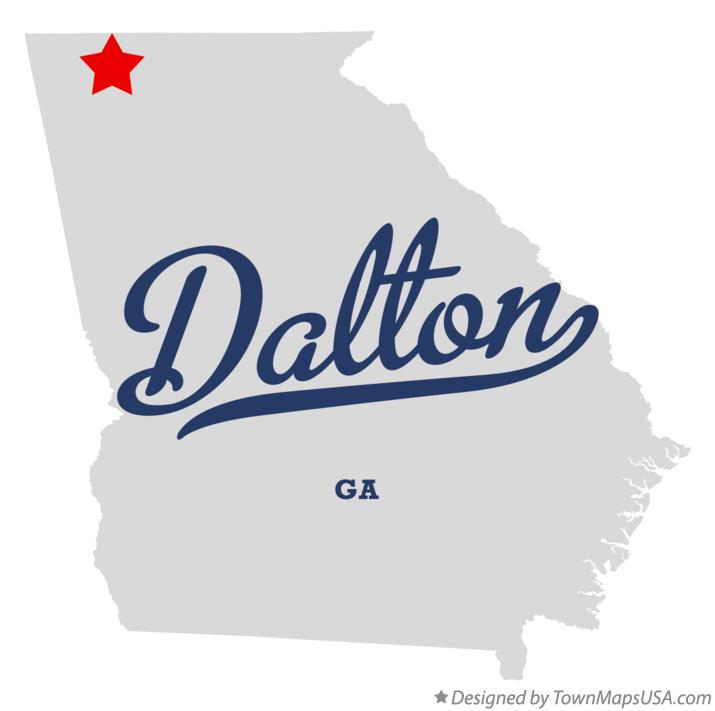 Map of Dalton Georgia GA