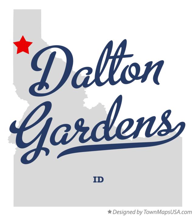 Map of Dalton Gardens Idaho ID