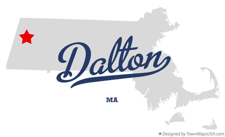 Map of Dalton Massachusetts MA