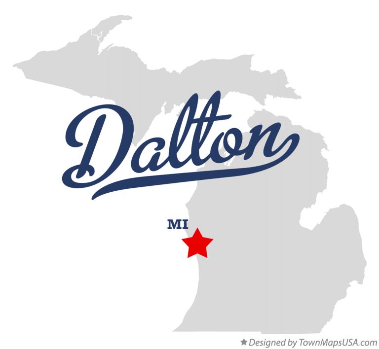 Map of Dalton Michigan MI