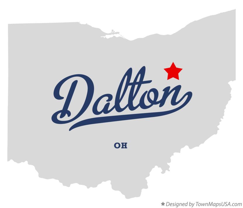 Map of Dalton Ohio OH
