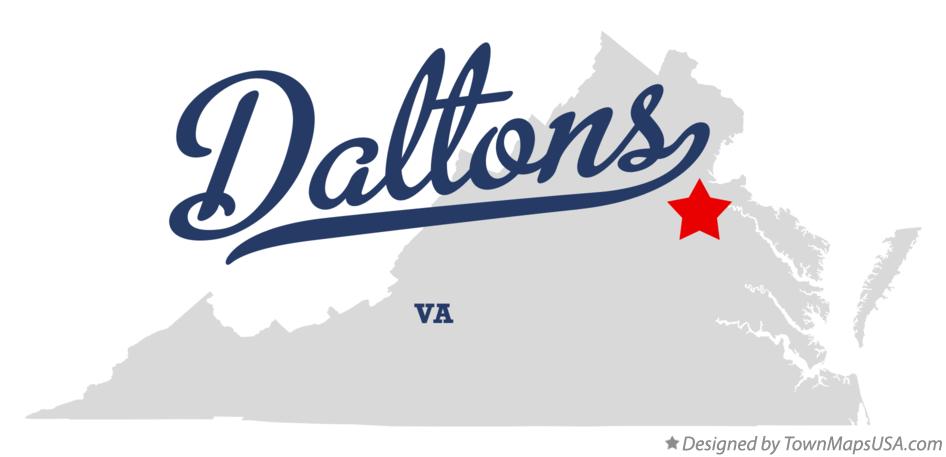 Map of Daltons Virginia VA