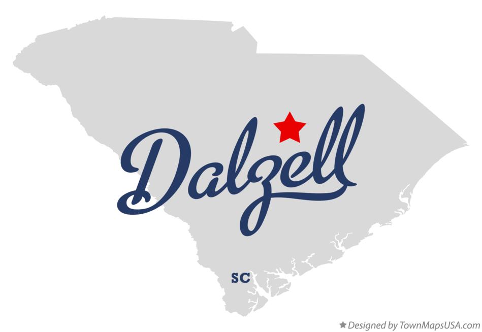 Map of Dalzell South Carolina SC