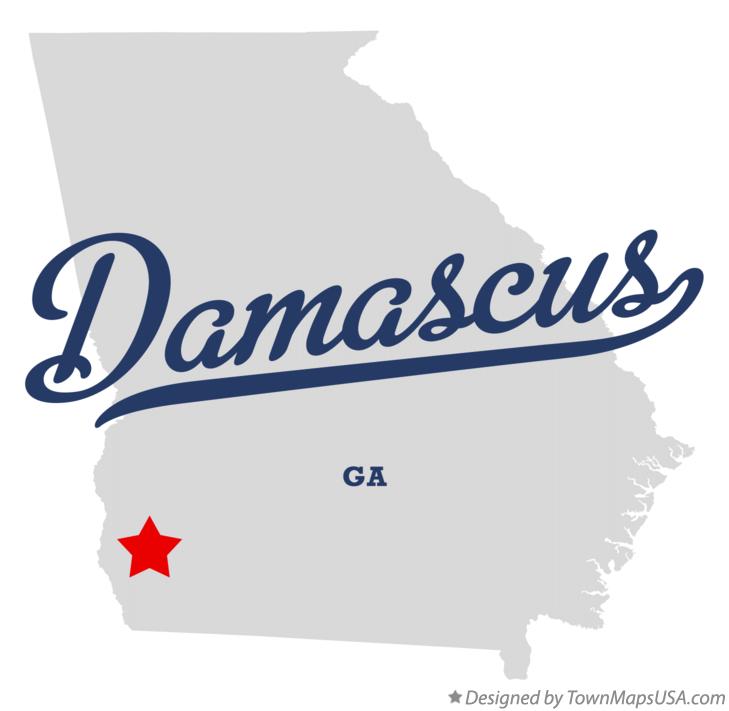 Map of Damascus Georgia GA