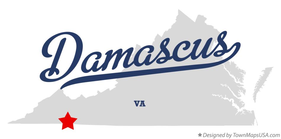 Map of Damascus Virginia VA