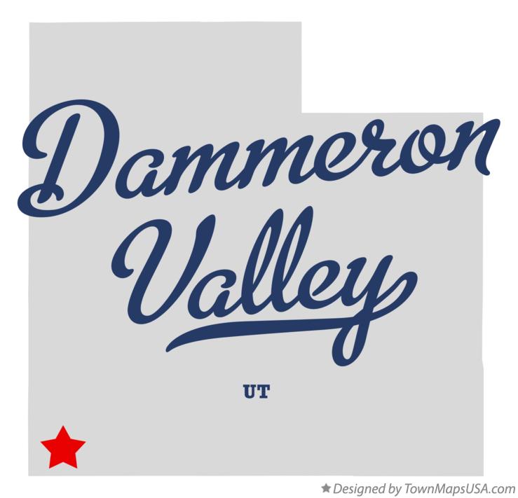 Map of Dammeron Valley Utah UT