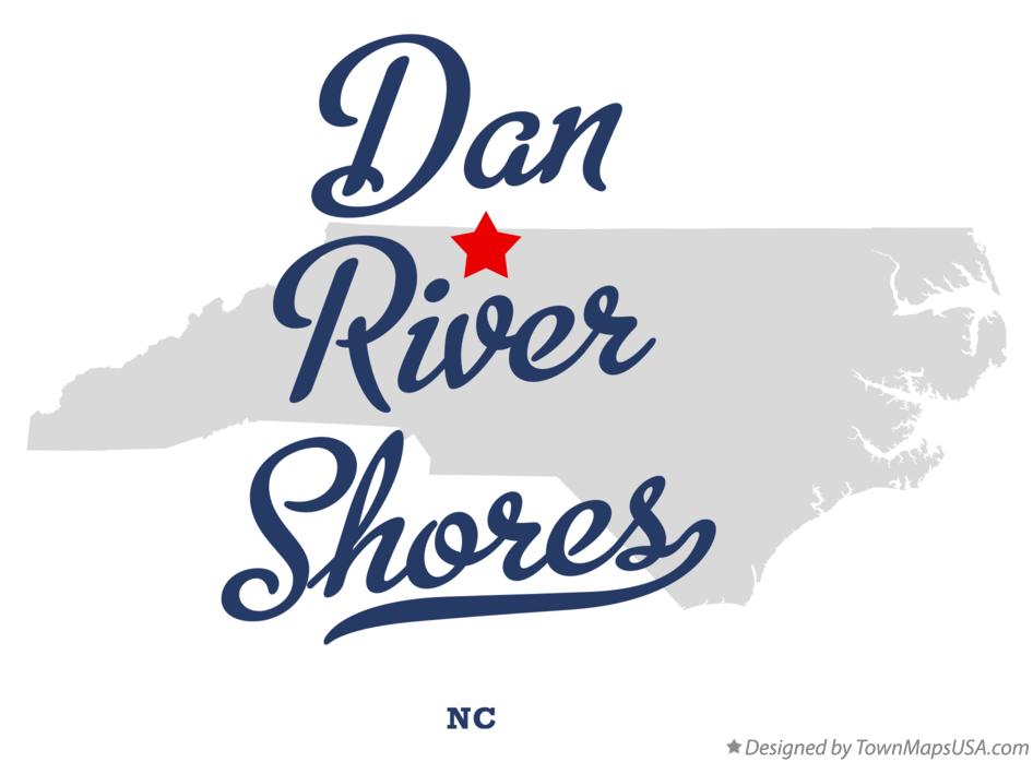 Map of Dan River Shores North Carolina NC
