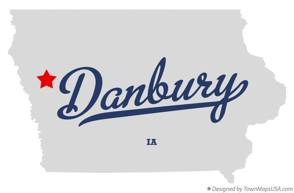 Map of Danbury Iowa IA