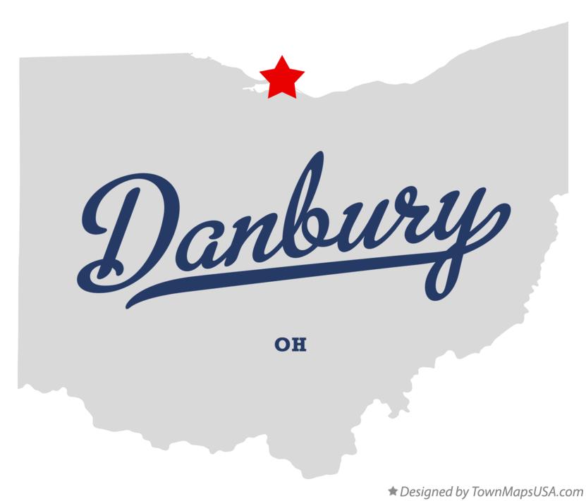 Map of Danbury Ohio OH