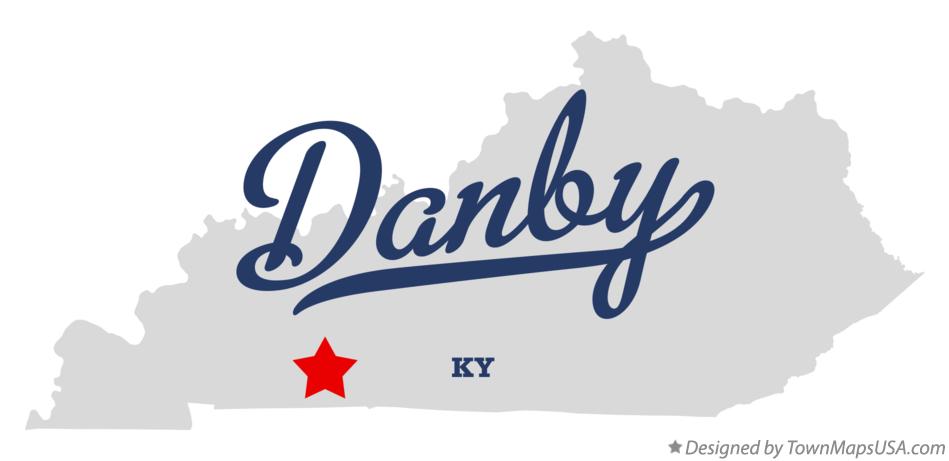 Map of Danby Kentucky KY