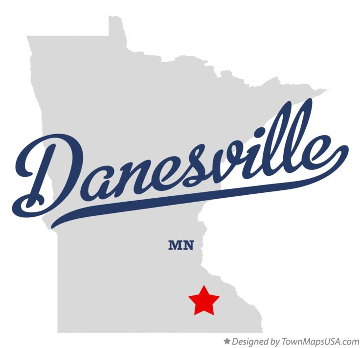 Map of Danesville Minnesota MN