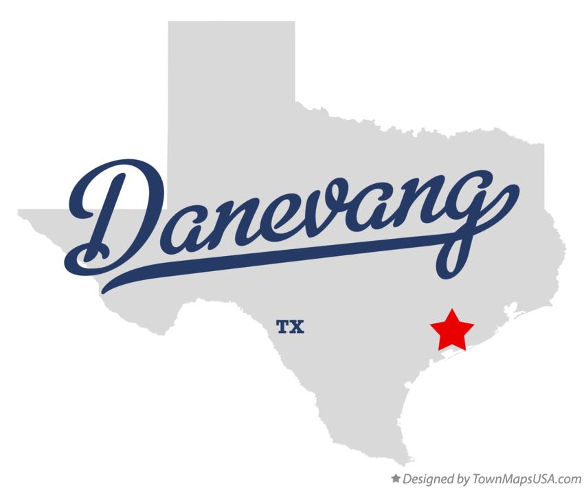 Map of Danevang Texas TX