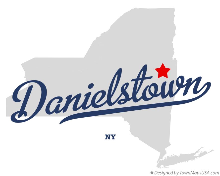 Map of Danielstown New York NY