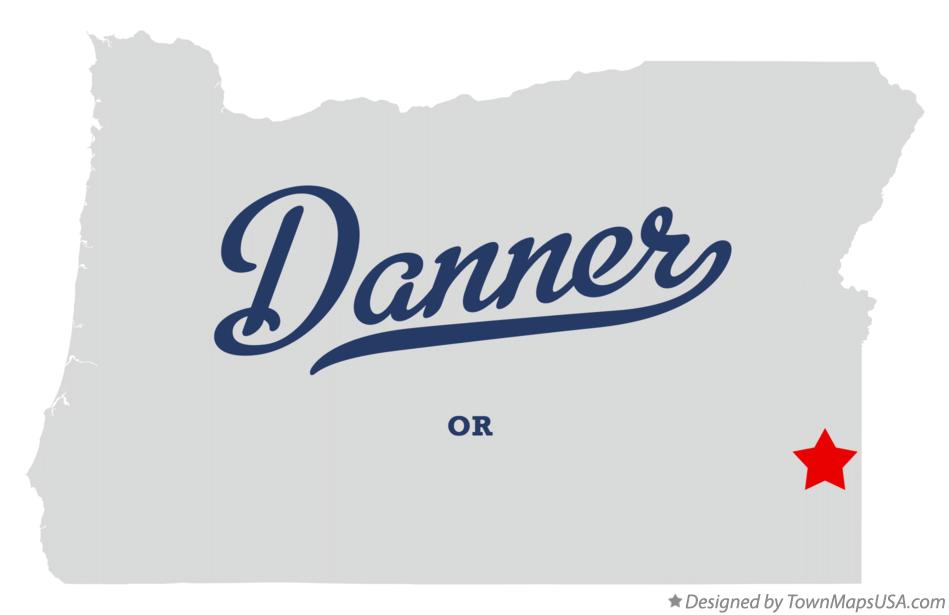 Map of Danner Oregon OR