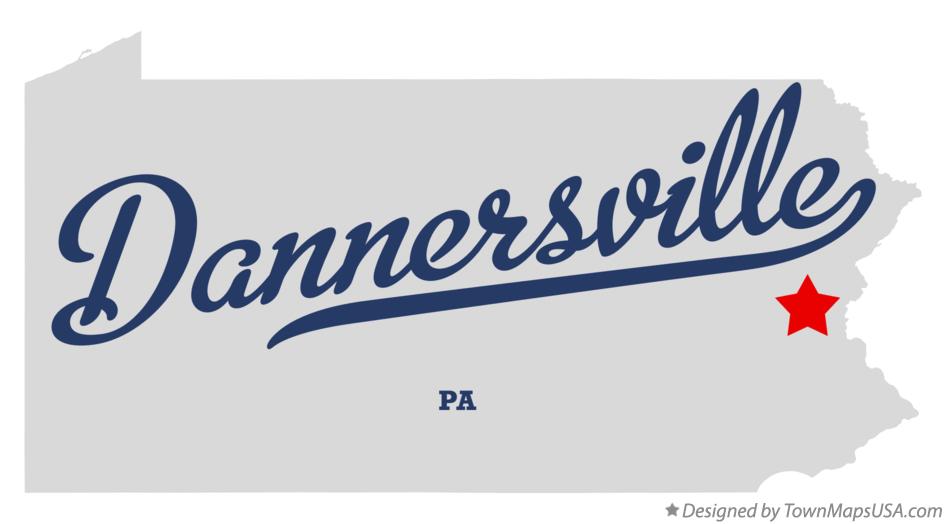 Map of Dannersville Pennsylvania PA