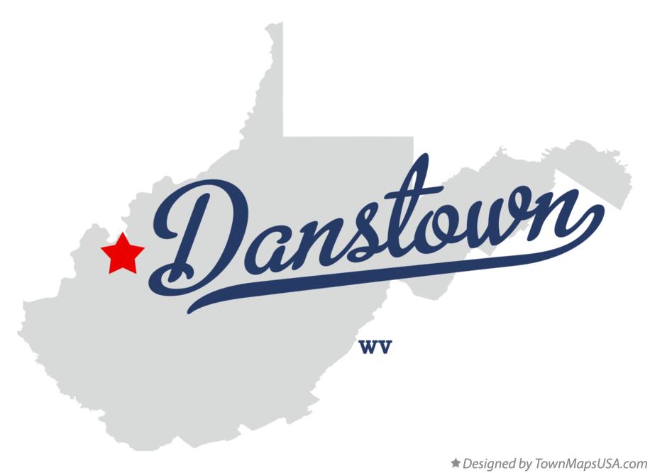 Map of Danstown West Virginia WV