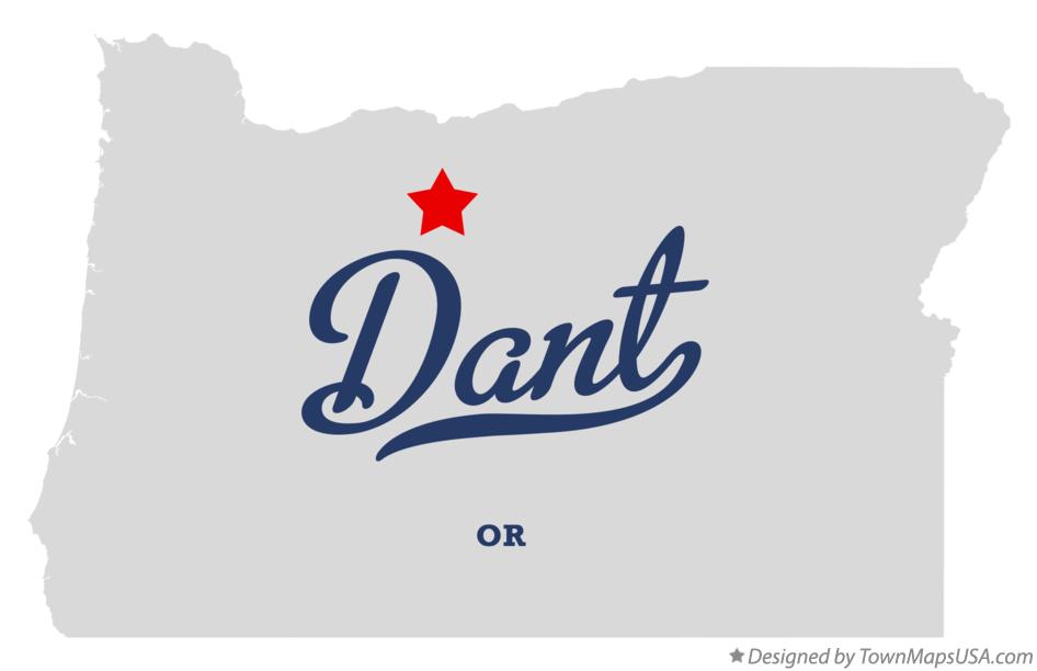Map of Dant Oregon OR