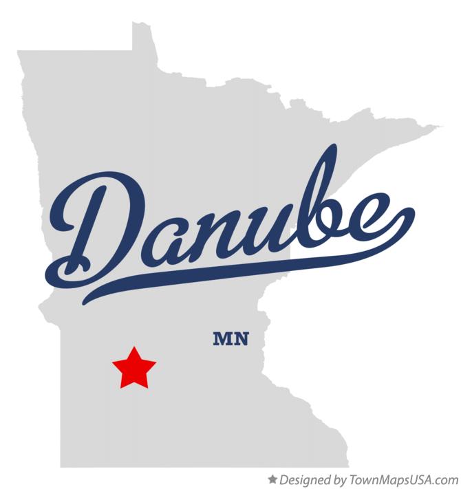 Map of Danube Minnesota MN