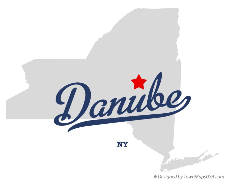 Map of Danube New York NY