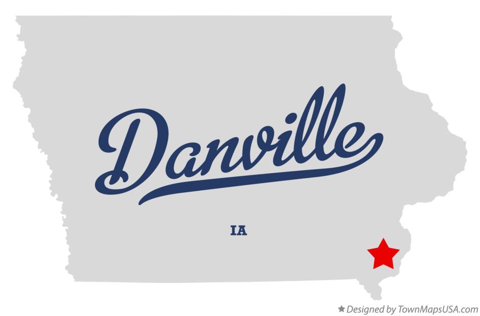Map of Danville Iowa IA
