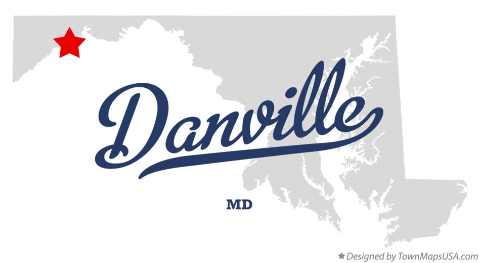 Map of Danville Maryland MD