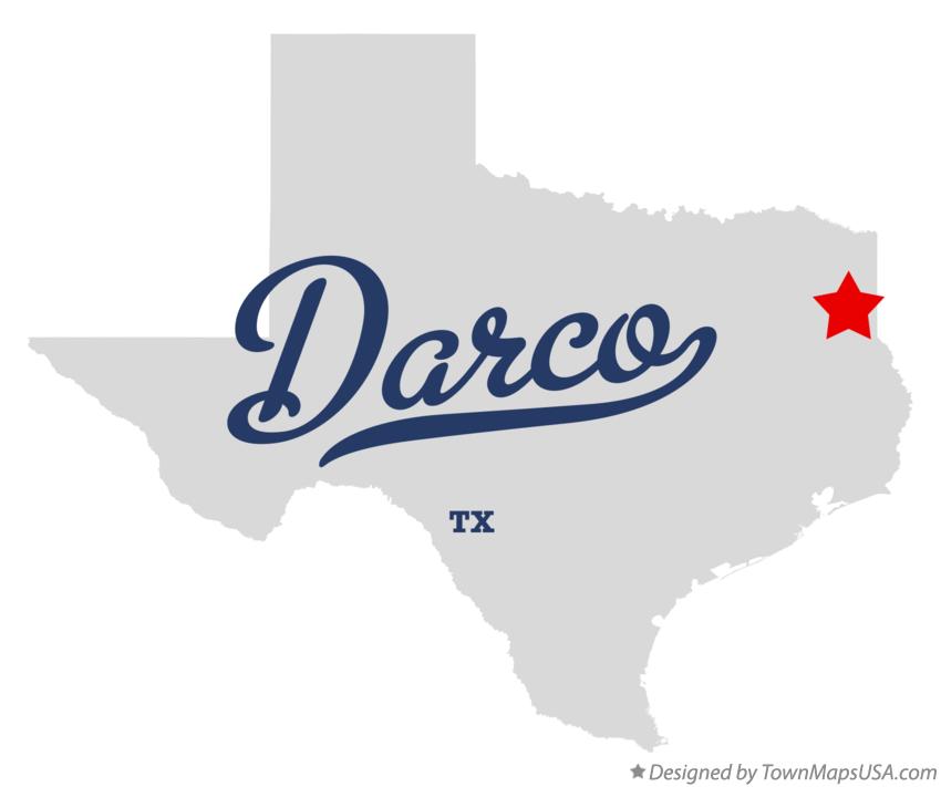 Map of Darco Texas TX