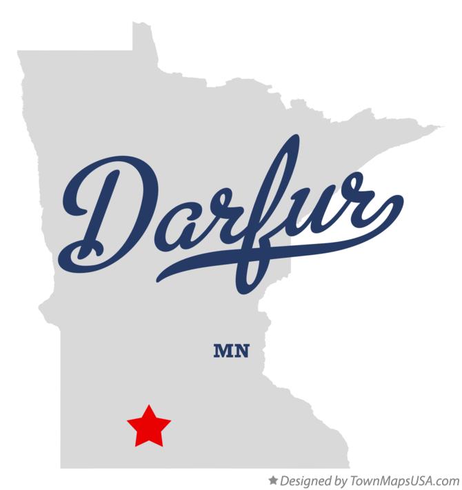 Map of Darfur Minnesota MN