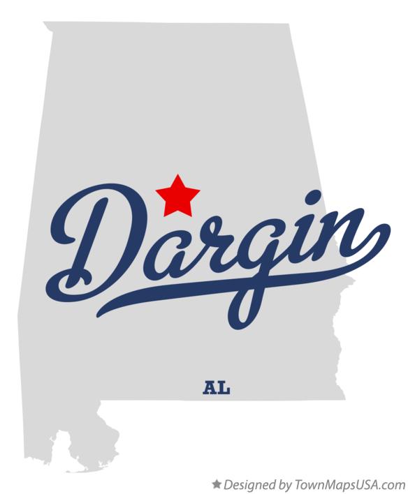 Map of Dargin Alabama AL