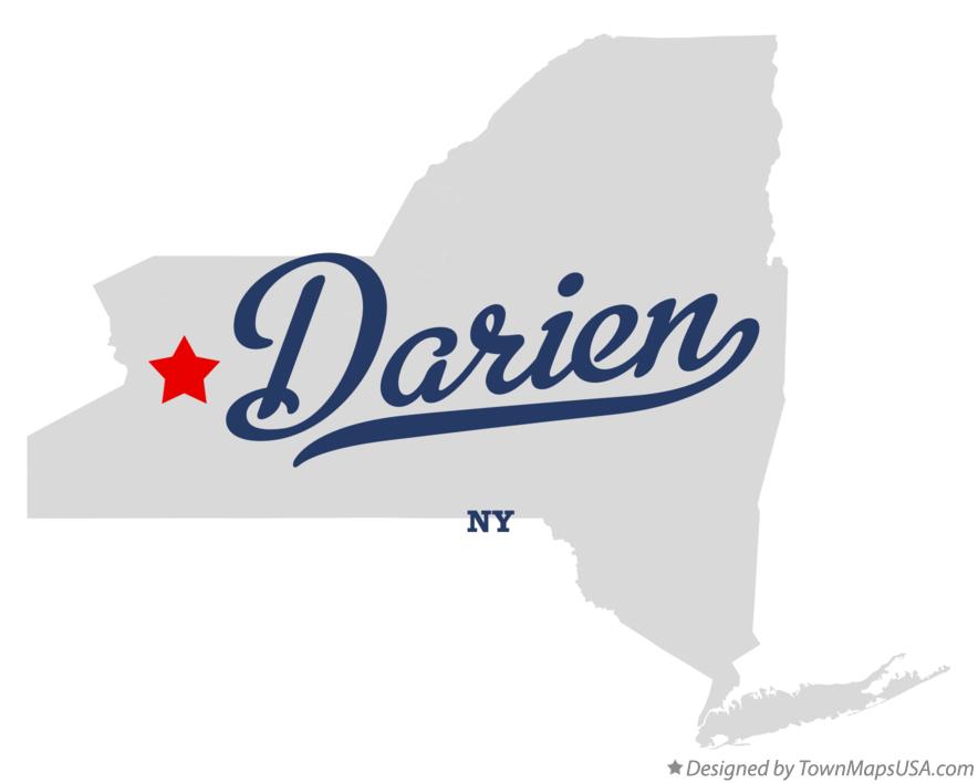 Map of Darien New York NY