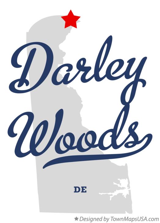 Map of Darley Woods Delaware DE