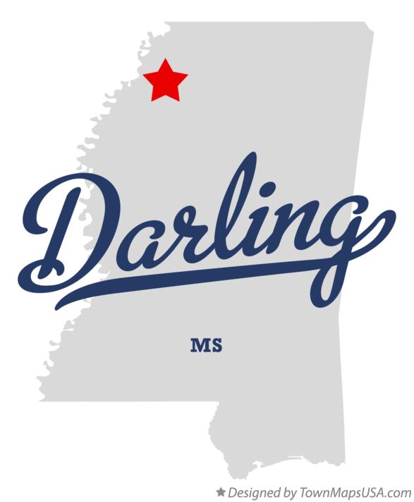 Map of Darling Mississippi MS