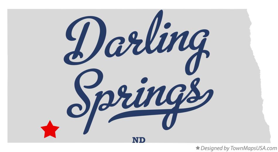 Map of Darling Springs North Dakota ND