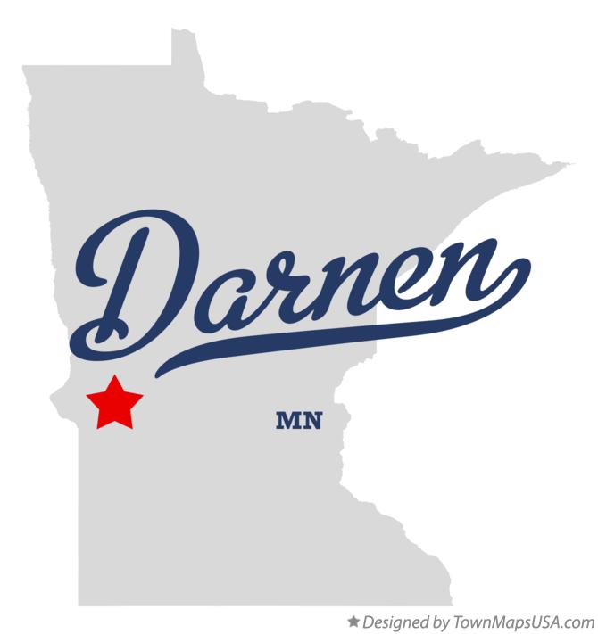 Map of Darnen Minnesota MN